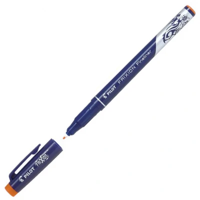 Afbeelding van Pilot FriXion Oranje Fineliner Uitwisbare viltstift met 0.45mm schrijfbreedte