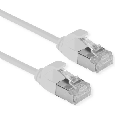 Afbeelding van ROLINE F/UTP DataCenter Patchkabel Cat.6A (Class EA), LSOH, extra dun, grijs, 1 m