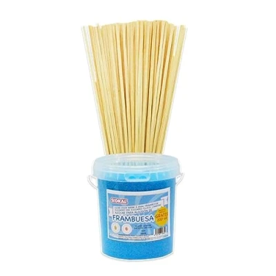 Afbeelding van Framboos Suiker, suikerspin, 1200 g (200 g, GRATIS), GRATIS) met 100 sticks