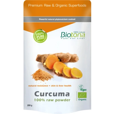 Afbeelding van Biotona Curcuma Raw Poeder Bio (200gr)
