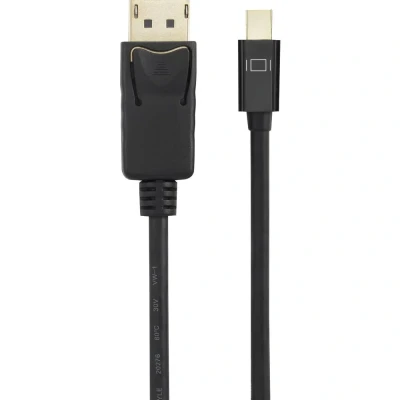 Afbeelding van Renkforce RF 4538176 DisplayPort kabel Mini / Adapterkabel stekker, stekker 2.00 m Zwart Vergulde