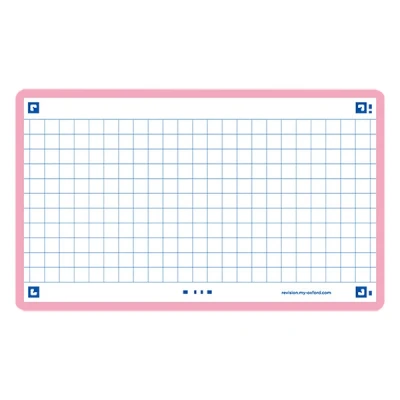 Image de Oxford fiches bristol quadrillées A7 (80 pièces) rose