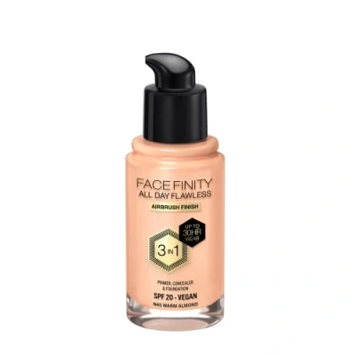 Afbeelding van Max Factor Facefinity All Day Flawless 3 in 1 Liquid Foundation 045 Almond