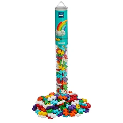 Image de Jeu de construction Plus Tube arc en ciel 100 pièces