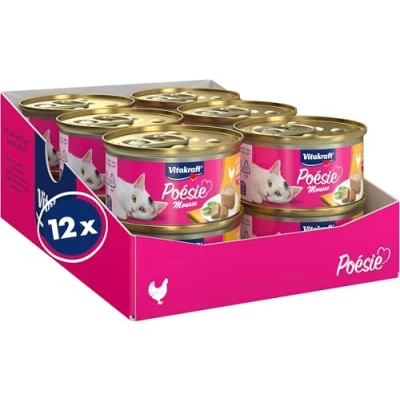 Afbeelding van Vitakraft Poésie Mousse Blikje Kattenvoer Kip 12 x 85 g