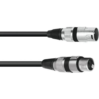 Afbeelding van Omnitronic xlr kabel 5 meter 3pin bk