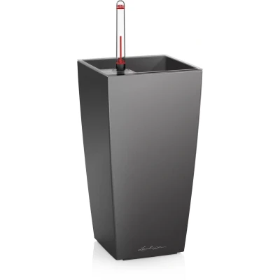 Afbeelding van Lechuza Maxi Cubi Tafel bloempot Antraciet metallic