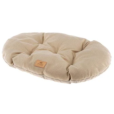 Afbeelding van Ferplast Stuart Dubbelzijdig kussen, tweed, fluweel, wasbaar, voor honden, katten, beige, 45/2, 1 stuk