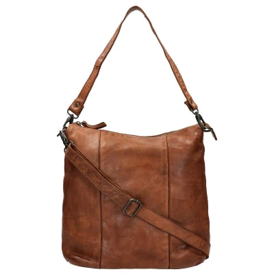 Afbeelding van Bear Design Schoudertassen Ava cognac