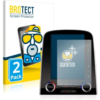 Afbeelding van BROTECT Screenprotector voor Renault Espace R Link 2 8.7&quot; Folie Beschermfolie matte (2 Stuks)