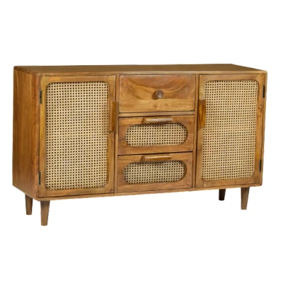 Afbeelding van June dressoir 130 cm naturel met webbing
