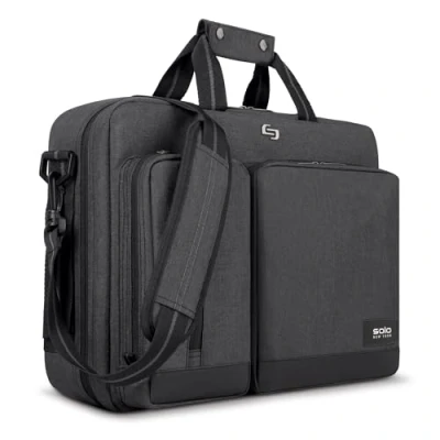 Afbeelding van Solo New York Altitude duurzame uniseks laptoprugzak, grijs.