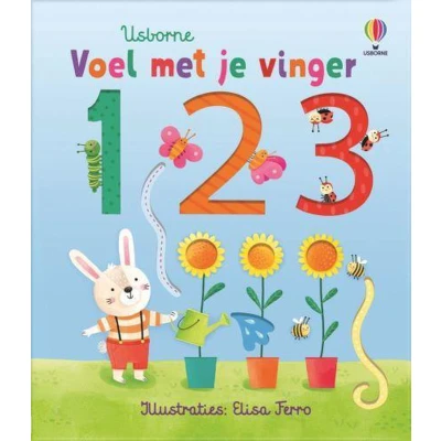 Afbeelding van Uitgeverij usborne voelboek voel met je vinger 1,2,3