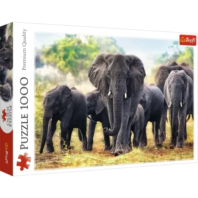 Afbeelding van Trefl Puzzel Africaanse Olifanten 1000 Stukjes