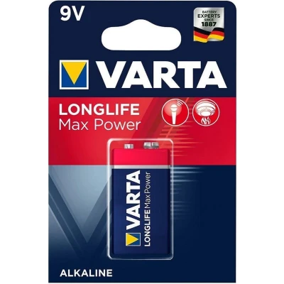 Afbeelding van Batterij 9V Varta Alkaline Max Power