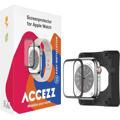 Afbeelding van Accezz Screenprotector met applicator Geschikt voor Apple Watch Series 4 6 / SE 44 mm