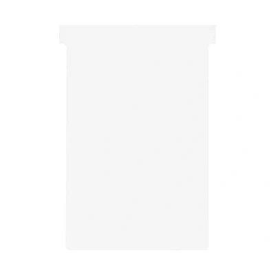 Image de Nobo fiches T taille 4 (100 fiches) blanc
