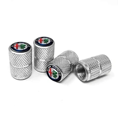 Afbeelding van Set van 4 ventieldoppen voor Alfa Romeo universele autobanden