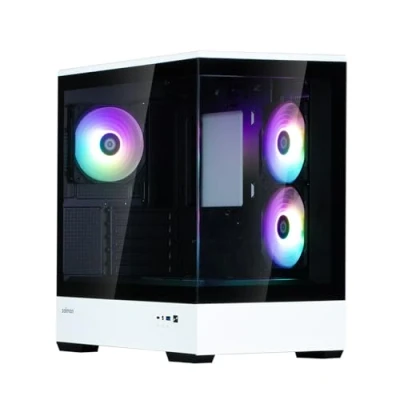 Afbeelding van ZALMAN P30 BW Mini Tower PC behuizing (zwart/wit)