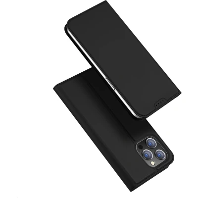 Afbeelding van Dux Ducis Telefoon Hoesje geschikt voor de iPhone 15 Pro Max Skin Book Case Zwart