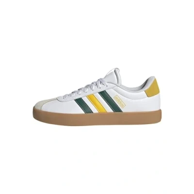 Afbeelding van adidas VL COURT 3.0 SHOES Herenschoenen, Ftwr Wit/Collegiate Groen/Utility Geel, 44 2/3 EU