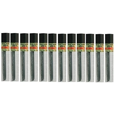 Afbeelding van Pentel 12 stuks 3B navulhulzen 0,5 mm (12 vullingen per buis)