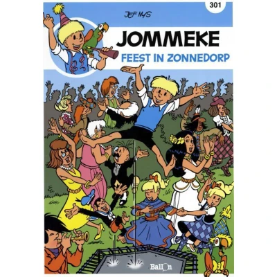 Afbeelding van Jommeke strip nieuwe look 301 Feest in Zonnedorp