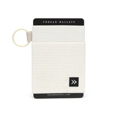 Afbeelding van Thread Wallets Slanke en minimalistische portemonnee Creditcardhouder met voorvak (één maat, gebroken wit)