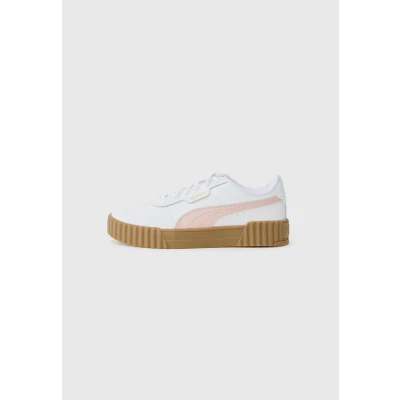 Afbeelding van Puma Carina Unisex Sneakers laag voor kinderen, Maat: 36, White/mauve mist Schoenen