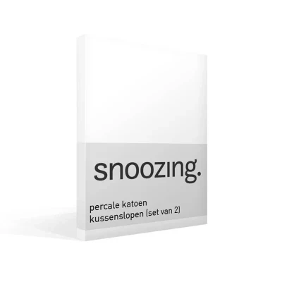 Afbeelding van Snoozing Kussenslopen Set van 2 Percale katoen 60x70 cm Wit