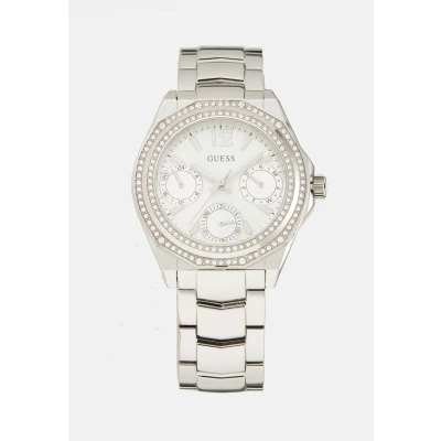 Afbeelding van Guess Ritzy Horloge silvercoloured, Dames, Maat: One Size, Silver coloured