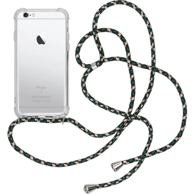 Afbeelding van imoshion Hoesje Geschikt voor iPhone 6s / 6 Backcover met koord Green Multi Color