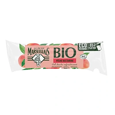 Afbeelding van Le Petit Marseillais Verfrissende Perzik Nectarine Douchegel Bio Navulling 250 ml