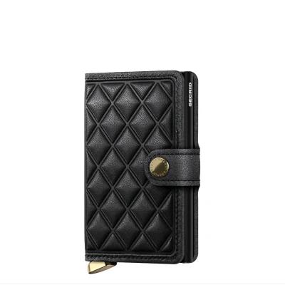 Afbeelding van Secrid Miniwallet Emboss Diamond black Dames portemonnee