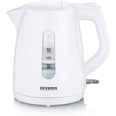 Image de SEVERIN Bouilloire (2 200 W, 1,0 L environ, Socle 360 avec sans Fil), Blanc