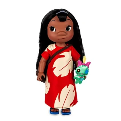 Afbeelding van Disney Store Lilo &amp; Stitch Officiële pop Animators collectie 39 cm eilandfiguur in typische jurk prinses om te verzamelen geschikt vanaf 3 jaar