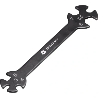 Afbeelding van TOOLCRAFT TO 5693100 Dubbele ringsleutel 3 8 mm