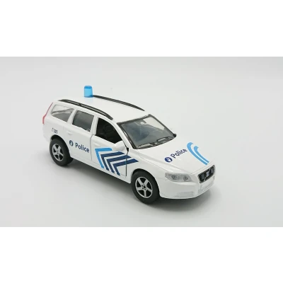 Afbeelding van Kids Globe Auto Politie Volvo V70 Licht Geluid 12 cm