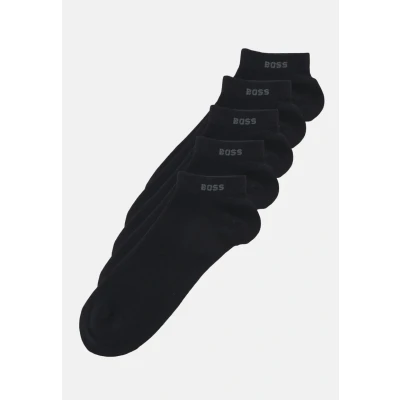 Afbeelding van BOSS Uni 10244663 01 korte sokken, 5 paar, EU 43 46, zwart, EU, zwart.