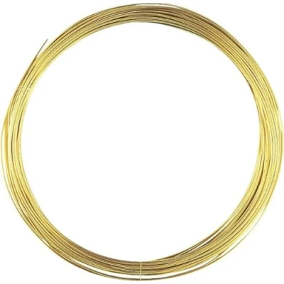 Afbeelding van Messing draad 0,8 mm 5 m goud