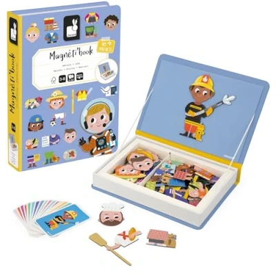 Image de Jeu couleur et forme Janod Magnéti’Book Métiers