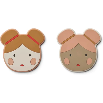 Afbeelding van Liewood Gaia bijtring 2 stuks Pop Roze