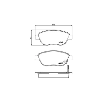 Afbeelding van MAGNETI MARELLI 363700459052 Remblokkenset Met akoestische slijtagewaarschuwing remzadelschroef OPEL: Corsa D Hatchback, FIAT: 500L