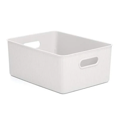 Afbeelding van multifunctionele grote opbergmand met inhoud voor 15 liter, wit, 29,4 x 38,5 16