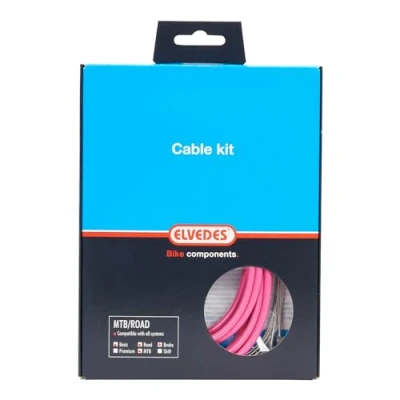 Afbeelding van Elvedes remkabel kit ATB/RACE pink