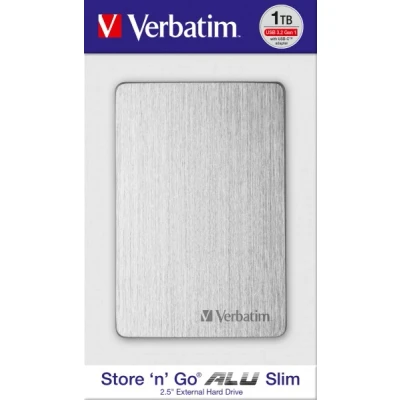 Afbeelding van Verbatim Stor n Go 1 TB Externe harde schijf (2,5 inch) USB 3.2 Gen Zilver 53663