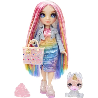 Afbeelding van Pop met Huisdier MGA Amaya Rainbow World 22 cm Scharnierende