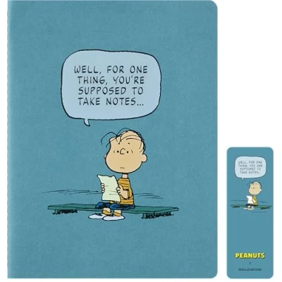 Afbeelding van Moleskine Limited Edition Peanuts Cahier Schrift XL (18x25cm) Gelinieerd Linus