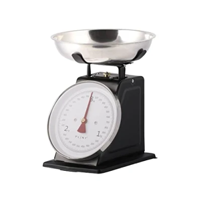 Afbeelding van Plint Keukenweegschaal Retro Weegt tot Max. 3kg Analoog Zwart