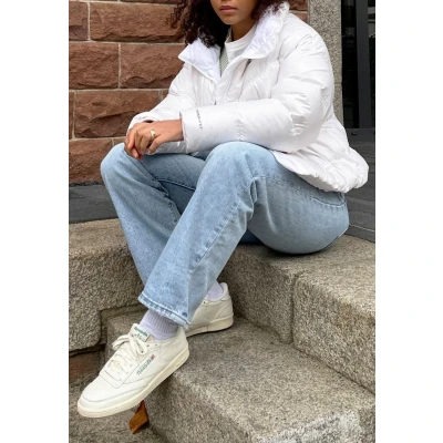 Afbeelding van Reebok Club C 85 Vintage Sneakers Dames Leren Sneaker Beige Maat 36